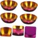 MAGICLULU Japanese Plates 4pcs Sushi Dipping Plate Stainless Steel Purple Dim Sum Dishes Mini re-usable Round Serving Platter 8.2x8.2cm Purple - Buy Online on SooperMarket.com