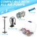 33-Piece Bicycle Valve Adapter Set - DV SV AV French Valve Adapters with Storage Box & Inflatable Hose for All Bicycle Valves | International Shipping Available - Buy Online on SooperMarket.com