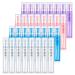 Phoetya 32 StCK 2ML Mini Sprh bottles 4 colors Portable plastic-parfm bottle Ready empty perfumer stubbing make-up tool for trips outdoors Bro (multicolored)