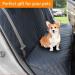 Honest Waterproof Bench Dog Car Seat Cover for Cars, Trucks & SUVs - 57W x 47L Black | Nonslip & Side Flap Pet Seat Cover - Buy Online on SooperMarket.com