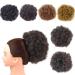 Afro Puff Drawstring Ponytail Synthetic Extension Short Kinky Curly Hair Ponytail Clip in Hair Extensions for Women Bun Ponytail Bun Hairpieces (Large 4#) L 4#