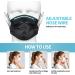 Black Disposable Face Masks 50Pcs - 4-Layer Protection - Breathable Dust Mask for Adults - Buy Online on SooperMarket.com