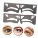 Beavorty 6 Pcs Eyebrow Ruler and Stencil Set - Brow Shaping Template, Eyebrow Stamp, Mapping String, and Makeup Supplies - Buy Online on SooperMarket.com