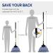 Yocada Heavy Duty Cotton Wet Mop - Commercial Grade, Industrial Strength with Telescopic Iron Pole - 55.1 Inches - Buy Online on SooperMarket.com