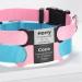 Personalized Yehanti Dog Brand - Engraved Quiet Silicone Dog Tag for Pets | Custom Name Phone & Address | Pink & Black - Ideal for Dogs Cats & Puppies (16mm Collar) - Buy Online on SooperMarket.com