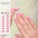 Semi Cured Gel Nail Polish Strips Adhesive Gel Nail Art Stickers Lasting Glitter Gel Nail Wraps Sticker with Nail File Semi Cured Gel Nail Stickers for Toes White with Uv Light Bsg0325 - Buy Online on SooperMarket.com