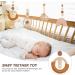 KESYOO 4Pcs Hanging Wooden Baby Toys Set for Play Gym and Teething - Baby Rattle Pendant Toy for Newborns - Light Brown - Buy Online on SooperMarket.com