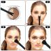 Nose Makeup Brush - U-Shaped Double Ended Contour Brush for Precise Blush & Highlight | 2-in-1 Puffy Makeup Tool for Beginners & Professionals | All Black - Buy Online on SooperMarket.com