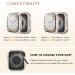 Goton Bling Case for Apple Watch 40mm SE Series 6 5 4 | 2-Pack Women's Glitter Diamond Rhinestone Screen Protector Bumper Cover | Starlight+Rose Gold - Buy Online on SooperMarket.com