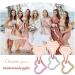 15 Pack Heart-Shaped Coil Hair Ties with Diamond-Shaped Card - Bridesmaid Gifts - Maid of Honor - Bachelorette Party - Wedding Guests (Champagne) - Buy Online on SooperMarket.com