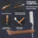 M&LD Cut Throat Razor Kit - Stainless Steel Single Edge Shaving Blades for Men - Ideal for Barber, Home & Salon Use - Straight Razor Gift for Men - Chocolatet159 - Buy Online on SooperMarket.com