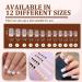 French Square False Nails Set - 24PCS Gloss Nude White Full Cover Press on Nails with Jelly Glue - Short Square White Fake Nails for Women and Girls - Buy Online on SooperMarket.com