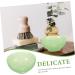 2-Piece Green Terrarium Bowls for Men's Care | Decorative Soap & Shaving Bowl - Jade Glass Containers 11.5x11.5x5cm - Buy Online on SooperMarket.com