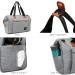 SONARIN Baby Nappy Changing Bag with Insulated Pocket Satchel Waterproof Large Capacity Stylish and Durable Light Gray - Buy Online on SooperMarket.com