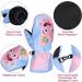 Waterproof Kids Mittens - Thermal Fleece Lined PU Palm Gloves for Age 7-9 | Sky Blue | Winter Cold Weather Gear for Boys and Girls - Buy Online on SooperMarket.com
