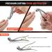 BEZOX Angled Head Nail Clippers for Seniors - Premium Steel Toenail Clipper with Catcher (Silver) - Buy Online on SooperMarket.com