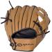Optimum extreme baseball glove and ball - deep bag and simple collapse - padded palm and index finger - additional comfort and wrist protection - glove for left -handed