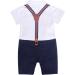 AmzBarley Baby Boys Tuxedo Rompers Suit with Bowtie - Black, 3-6 Months - Buy Online on SooperMarket.com