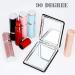 Compact Black Travel Makeup Mirror for Men, Women & Girls - Portable Double-Sided Magnifying Vanity Mirror - Ideal for Purse, Handbag & Pocket - Distortion-Free - Buy Online on SooperMarket.com