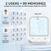 AOJOO Automatic Upper Arm Blood Pressure Monitor with Large LCD Display - Adjustable Digital BP Cuff Kit - 198 Sets Memory - Storage Bag, White - Buy Online on SooperMarket.com