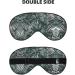 SSIMOO Transparent Palm Leaf Eye Mask | Breathable Soft Sleep Eye Patch for Women | Perfect Travel Accessory for Relaxation - Black - Buy Online on SooperMarket.com