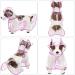 Petcute 6XL Pink Waterproof Dog Raincoat - Breathable & Transparent Hooded Coat for Medium & Large Dogs - Buy Online on SooperMarket.com