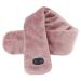 USB-powered electric heating pillows soft warm pain relief vibration massage heated neck wrap heating scarf for adults older people tea cups tea cups (light brown)