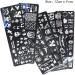 healthGUO Nail Art Stamping Plate Stamper Sponge Pen Halloween Pumpkin Bats Image Nail Polish Template Stamp Stencil Tools Kit 2 - Buy Online on SooperMarket.com