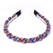 Patriotic Rhinestone Twist Headband for Women | Red White Blue Crystal Hairband for 4th of July Holiday Party - Buy Online on SooperMarket.com