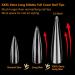 360Pcs Clear XXXL Stiletto Acrylic Nail Tips - Professional Full Cover Fake Nails - Nail Extension Kit for Salon & Home DIY Nail Art - 12 Sizes - Buy Online on SooperMarket.com