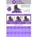 Adjustable Kids Inline Skates | Purple&Black Roller Blades | Light-Up Wheels | Beginner Outdoor & Indoor Skates for Boys & Girls | Medium-Big Kid Size - Buy Online on SooperMarket.com