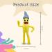 Sausage Yellow Plush Toy - Cartoon Game Character Kids Stuffed Dolls - Squishy Soft Toy for Kids - Rainbow Friends Plushie - Squishmallow Teddy Pillow Figure - Buy Online on SooperMarket.com