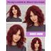 WOKESTAR Bob Curly Wig - Short Synthetic Wavy Wine Red Wig for Women, 12 inch with Fringe - Buy Online on SooperMarket.com