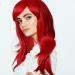 N Hot Hooded Hair Dryer Comic Wig Cosplay 70cm Color Long Curly Hair European Beauty Long Curly Hair Wig Multi Color Full Head Wig Human Lace Front Wig One Size Red - Buy Online on SooperMarket.com