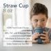 Ka Straw Cup 2-Pack | 100% Food-Grade Silicone | Spill-Proof | Dishwasher Friendly | Deep Ocean/Light Storm | 8 Oz Size - Buy Online on SooperMarket.com