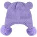 KAKU NANU Toddler Winter Hat with Double Pom Pom Earflap | Fleece Lined Beanie for Baby Boys and Girls 2-4 Years - Purple - Buy Online on SooperMarket.com