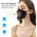 60PCS KF94 Black Disposable Face Masks - Individually Packaged 4-Ply Breathable Fish Mouth Type Mask for Daily Outdoor Use - Adjustable Nose for Comfort - Buy Online on SooperMarket.com