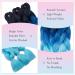 Tess Braids Extensions Blue 60 cm | Jumbo KanCalon Hair for Box Braids | 100g #48 Ombre - Premium Quality Hair Extensions - Buy Online on SooperMarket.com