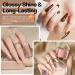Modelones 6 Colors Dip Powder Nail Kit Starter 12Pcs Fall Winter Nude Brown Neutral Skin Tone - Acrylic Dipping Powder System with Base & Top Coat, Activator - French Nail Art, DIY Manicure Kit - Buy Online on SooperMarket.com