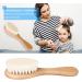 Organic Wooden Baby Hair Comb with Natural Goat Bristles - Gentle Head Massage and Grooming Handle | Ideal Baby Registry Gift - Buy Online on SooperMarket.com