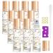 Alledomain 10Pcs 10ml Essential Oils Roller Bottles Clear Glass Roll on Bottles with Lucky Cat Pattern & Stainless Steel Rollers & Gold Cap for Aromatherapy - Include 12 Labels Dropper & Opener Golden