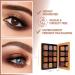 Vegan Copper Bronze Eyeshadow Palette - 12 Pigmented Nude Shades | Travel-Friendly Shimmer Makeup with Mirror - Buy Online on SooperMarket.com