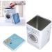 Iron Detergent Container Large Capacity Perspective Window Washing Machine Shape Multifunctional Storage Box for Tapes Stationery Socks - Buy Online on SooperMarket.com