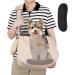 Ownpet Large Dog Carrier Bag - Sling Design for Dogs up to 11kg - Adjustable Shoulder Pads - Perfect for Outdoor Adventures - Beige - Buy Online on SooperMarket.com