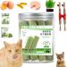 Berdexa Cat Grass Teething Sticks Verdexa Cat Grass Teething Sticks for Indoor Cats Cat Grass Chew Stick Cat Chew Stick Natural Molar Rod Increase Appetite (1Bucket)