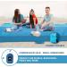 WELLAX Beach Blanket 9x10 Ft - Waterproof, Sandproof, Lightweight Mat for 8 Persons - Quick Drying, Durable, 8 Pockets, 4 Stakes - Great for Picnic, Camping, Travel - Blue - Buy Online on SooperMarket.com