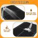Eyein Waterproof Cat Litter Mat - 80x60cm Black - Urine Proof & Easy to Clean Litter Box Mat with Scatter Control - Non-Slip & Washable Kitty Litter Rug - Buy Online on SooperMarket.com