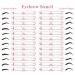 Eyebrow Stencil & Setting Gel Kit | Waterproof Eyebrow Template with Repair Liquid - Brows Styling Set - Buy Online on SooperMarket.com