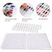 Noverlife Professional 216 Nail Colors Chart - White | Nail Gel Polish Display Booklet for Salon Nail Design | Color Swatches Practice Card Design Board - Buy Online on SooperMarket.com