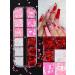 Kalolary Valentine's Day Nail Art Sequins | Heart & Lip-Shaped Holographic Flakes for Manicure & Body Decoration - 2 PCs - Buy Online on SooperMarket.com